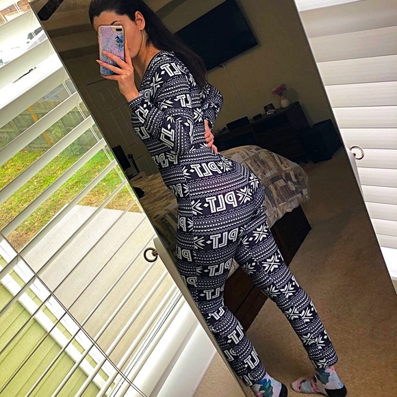 Prettylittlething navy pajama jumpsuit size 10 - Picture 2 of 8